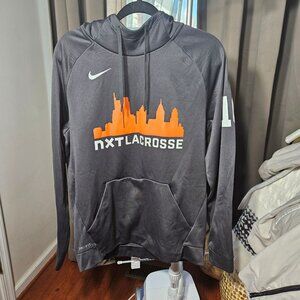Nike NXT Lacrosse Dri-Fit Hoodie Charcoal Gray Size M